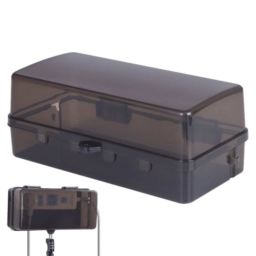 Outdoor Power Strip Weatherproof - Robuste Kunststoff-Steckerbox, Diebstahlschutz, wetterfeste Kabelmanagementbox, schützt